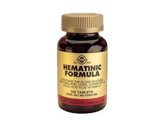Solgar Formula hematinica. 100 comprimidos