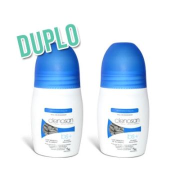 Clenosan Desodorante roll-on mineral de alumbre duplo 2x75ml