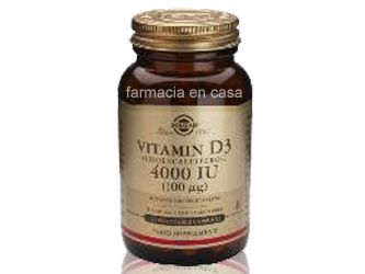 Solgar Vitamina d3 4000ui (100mcg) colecal.60 cápsulas