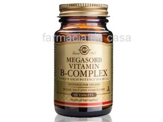 Solgar Megasorb b-complex 100 comprimidos