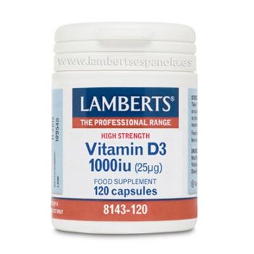 Lamberts Vitamina D3 1000 IU 120 Capsulas