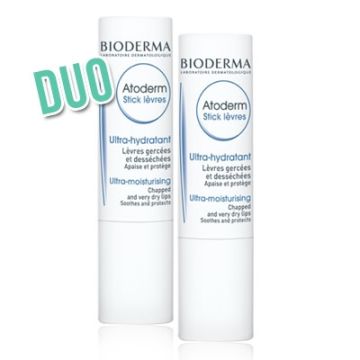 Bioderma Atoderm Stick Labial Ultra-Hidratante Duo 2x4gr