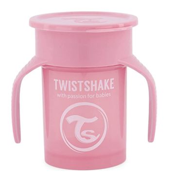 Twistshake 360 Vaso de Aprendizaje Rosa 230ml