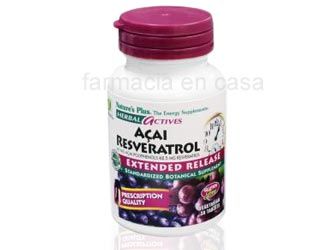 Natures Plus Acai Resveratrol Antioxidante 30 Comprimidos
