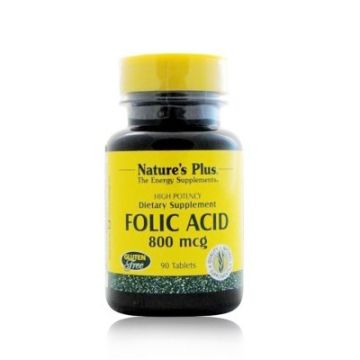 Natures Plus Acido Folico Antifatiga 90 Comprimidos