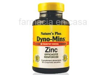 Natures Plus Dyno-Mins Zinc 15mg 60 Comprimidos