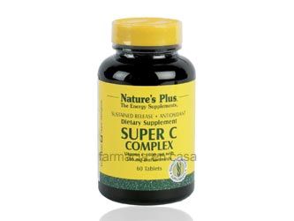 Natures Plus Super C Complex Vitamina C 60 Comprimidos