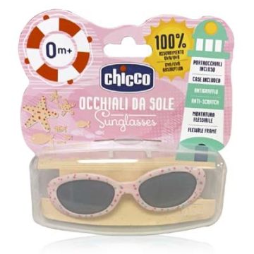 Chicco Gafas de Sol Rosa con Puntos de Colores 0m+