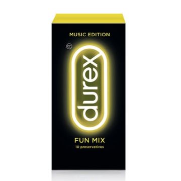 Durex Music Fun Mix Dame Placer 6Uds y Fresa 4Uds
