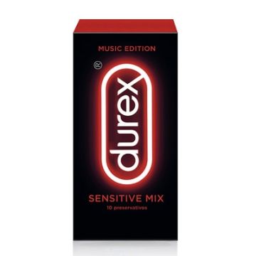 Durex Music Sensitive Mix Sensitivo Suave 6Uds y Real Feel 4Uds