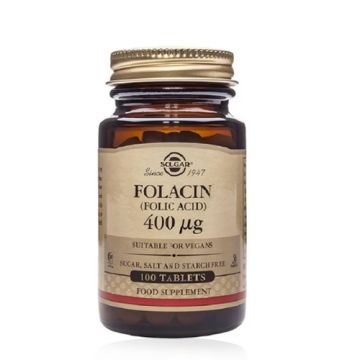 Solgar Folacin Acido Folico 400 mcg 100 Comprimidos