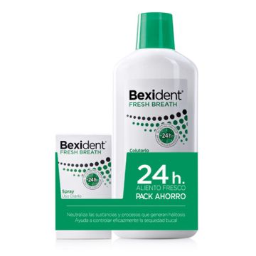 Bexident Fresh Breath Colutorio Uso Diario 500ml + Spray 15ml