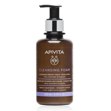 Apivita Cleansing Crema-Espuma Limpiadora Cara y Ojos 200ml