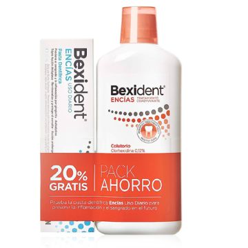 Bexident Encias Clorhexidina Colutorio 500ml + Pasta Dental 75ml
