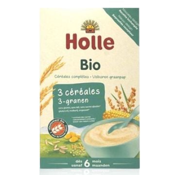 Holle Eco Bio Papilla Integral Ecologica de 3 Cereales 6m+ 250gr