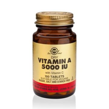 Solgar Vitamina a seca 5000 ui palmitato 100 comp.