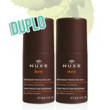 Nuxe Men desodorante roll-on proteccion 24h duplo 2x50ml