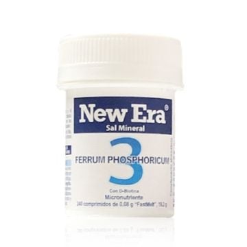 New Era 3 Ferrum Phosphoricum Sal Mineral con D-Biotina 240comp