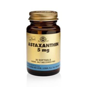 Solgar Astaxantina 5mg. 30 cápsulas gelatina