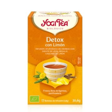 Yogi Tea Detox infusion diente de leon regaliz y limón 17 uds