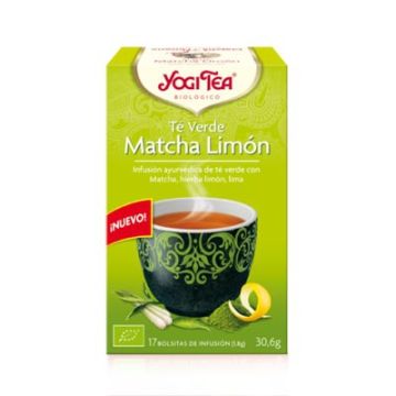 Yogi Tea Te verde infusion matcha hierba limón y lima 17 uds