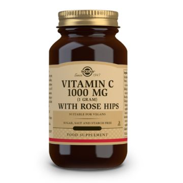 Solgar Vitamina C 1000 mg Rose Hips 100 Comp