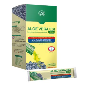 ESI Aloe Vera Forte Zumo Concentrado con Arandanos 24 Sticks