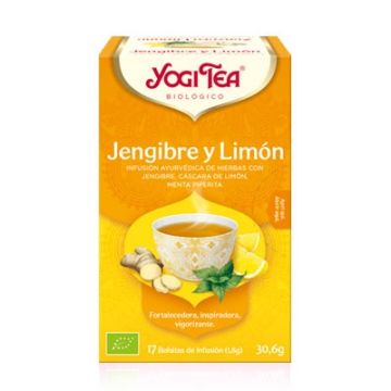 Yogi Tea Jengibre y Limon Infusion Jengibre Limon y Menta 17 Uds