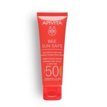 Apivita Bee Sun Safe Crema Antiedad Antimanchas Color Spf50 50ml