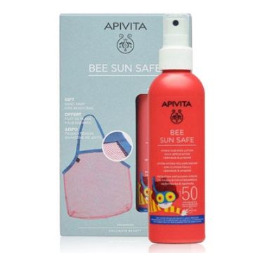 Apivita Bee Sun Safe Leche Infantil Spray Spf50 200ml + Bolsa