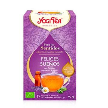 Yogi Tea Sentidos Felices Sueños Lavanda Manzanilla Lupulo 20 Uds