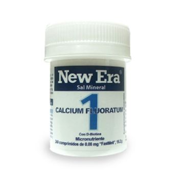 New Era 1 Calcium Fluoratum Sal Mineral con D-Biotina 240 Comp