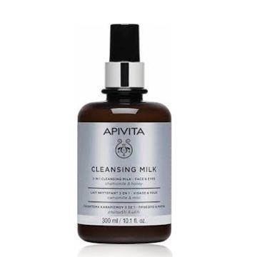 Apivita Cleansing 3 en 1 Leche Limpiadora Cara-Ojos 300ml
