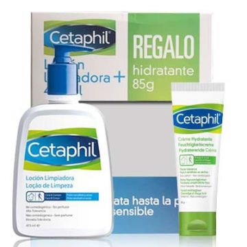 Cetaphil Locion Limpiadora 473ml + Crema Hidratante 85gr