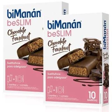 Bimanan Beslim Barritas Chocolate Fondant Duplo 2x10 Uds