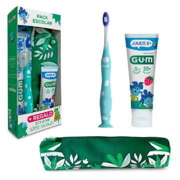 Gum Junior Cepillo Dental + Gel Dentifrico 50ml + Neceser