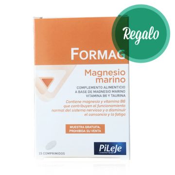 Formag - Magnesio Marino y Vitamina B6 15 Comp -Regalo-