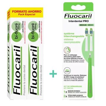 Fluocaril Bi-Fluore 250mg Pasta Dental Duplo 2x125ml + Cepillo