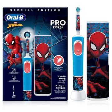 Oral-B Pro Kids 3+ Cepillo Dental Electrico Spiderman + Estuche