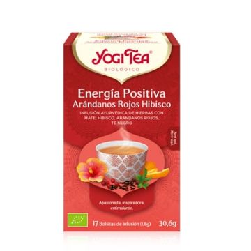 Yogi Tea Energia Positiva Infusion Arandono Rojo Hibisco 17 Uds