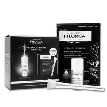 Filorga Optim-Eyes Contorno Ojos 15ml + Hydra Filler Mask +Brocha