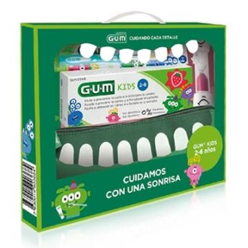 Gum Kids Gel Dentifrico 50ml + Cepillo + 2 Regalos
