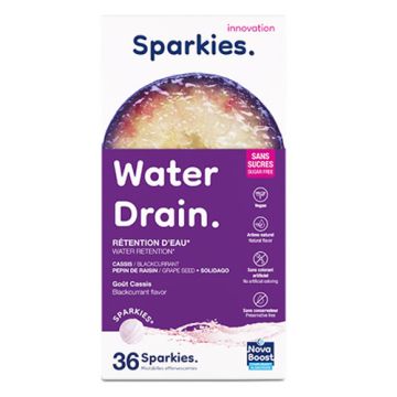 Nova Boost Sparkies Water Drain Retencion de Agua 36 Uds