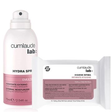 Cumlaude Hydra Spray Hidratante Externo 75ml + Toallitas 15 Uds