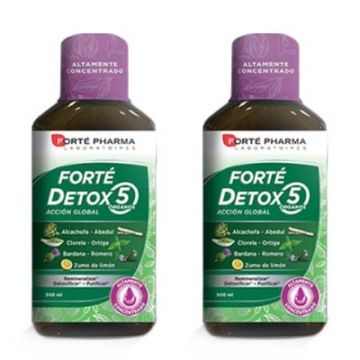 Forte Pharma Forte Detox 5 Organos Accion Global Duplo 2x500ml