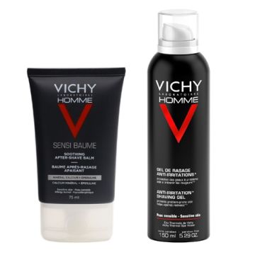 Vichy Homme Sensi Baume After Shave 75ml + Gel de Afeitar 150ml