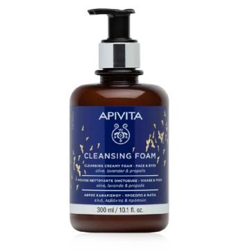Apivita Cleansing Crema-Espuma Limpiadora Cara y Ojos 300ml