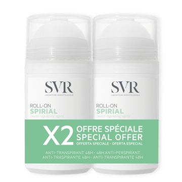 SVR Spirial Desodorante Anti-Transpirante Roll On Duplo 2x50ml