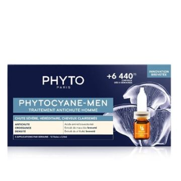 Phytocyane Men Tratamiento Anticaida Hombre 12 Ampollas