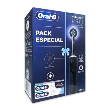 Oral-B Vitality Pro 3 Cepillo Dental Electrico Negro +Pasta Duplo